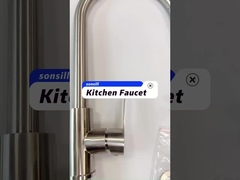 Brushed Surface Single Handle Kitchen Mixer Stainless Steel Kitchen Faucet Accessories