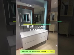 SONSILL Luxury PVC Bathroom Cabinets 47 Inch Bathroom Vanity