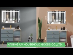 Floor Type 3 Drawer Bathroom Vanity Cabinet with LED Mirror